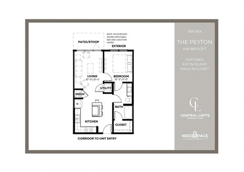 a floor plan of a house with a bedroom and a living room
